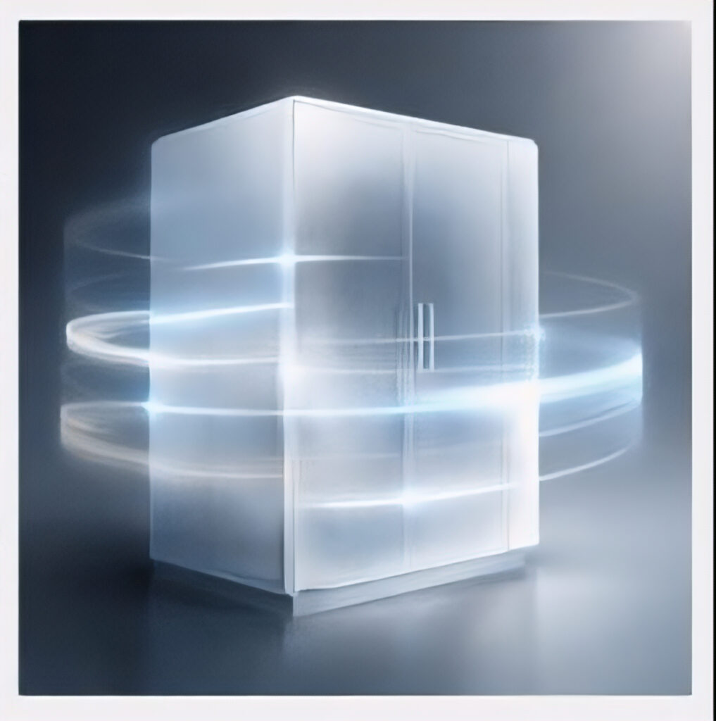 Abstract visualization representing system-level access and integration.